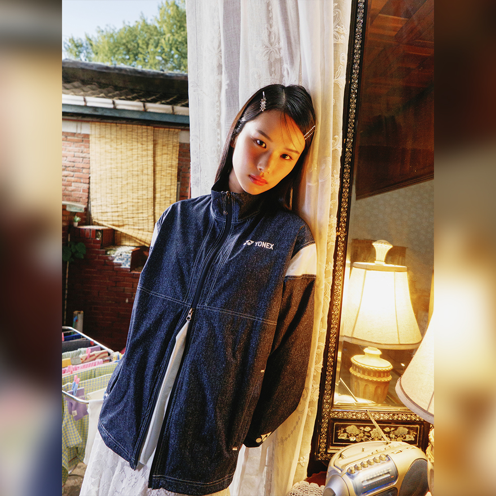 요넥스 245JJ005U 테니스컬렉션 Vol.3 투웨이 집업 자켓 데님