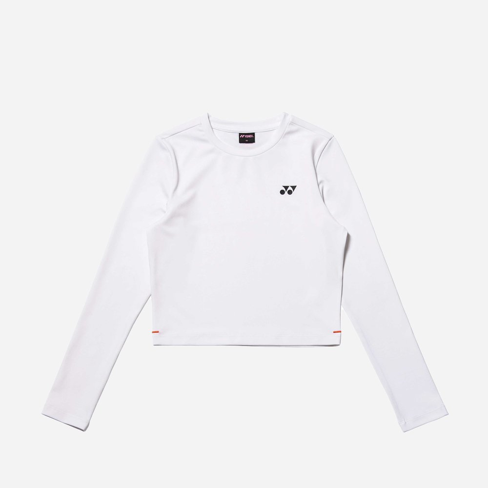 요넥스 245TL003F 우먼스 크롭 롱슬리브 화이트