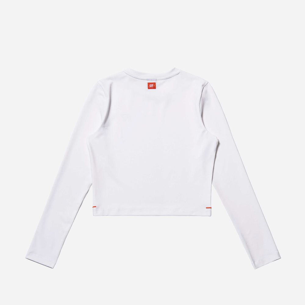 요넥스 245TL003F 우먼스 크롭 롱슬리브 화이트