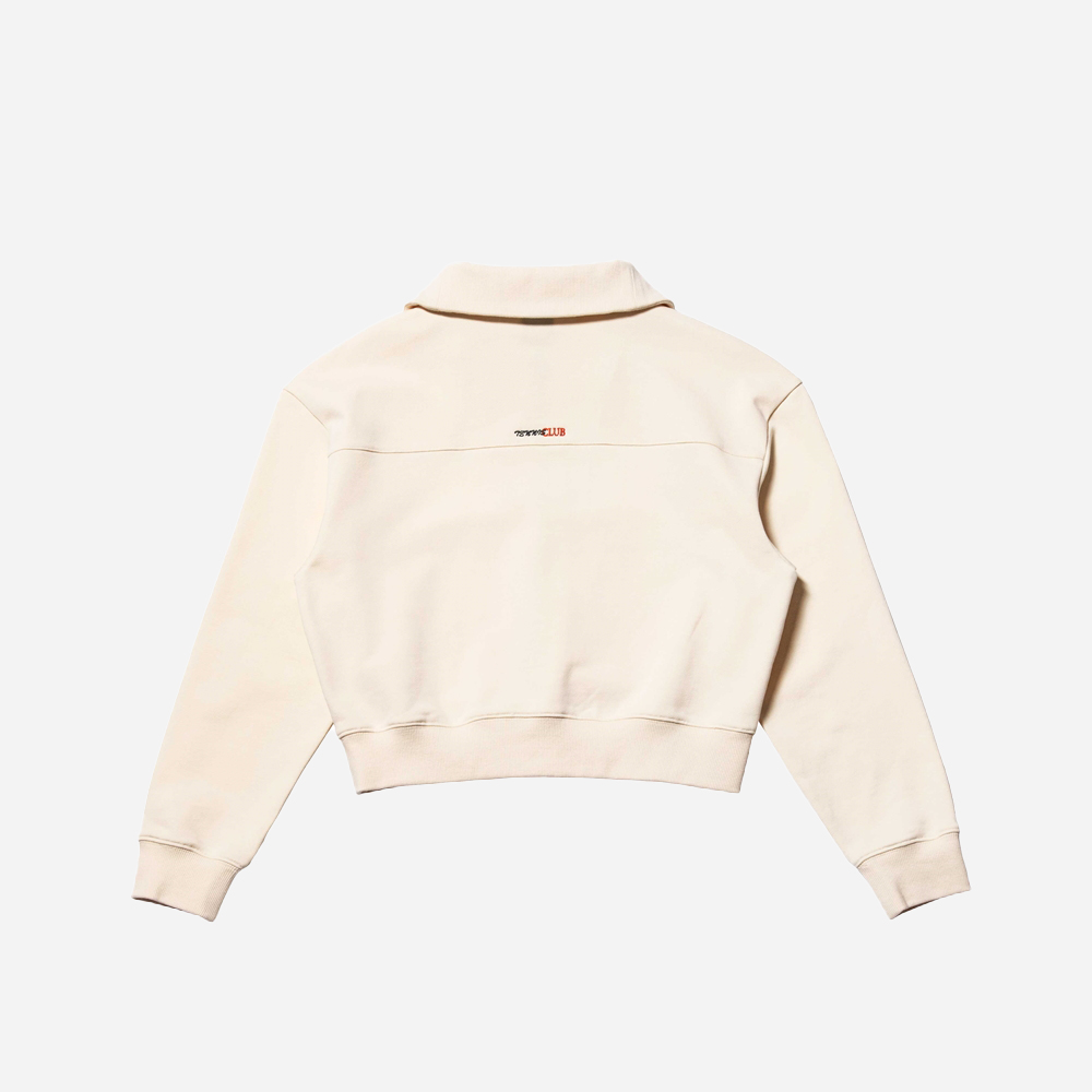 요넥스 245TL005F 우먼스 크롭 맨투맨 크림
