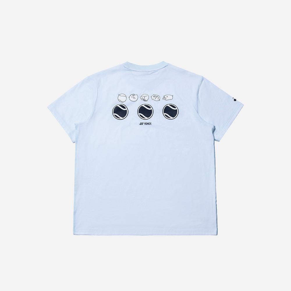 요넥스 245TS021U 테니스컬렉션 Vol.3 그래픽 테니스 퍼피 티셔츠 펄 블루