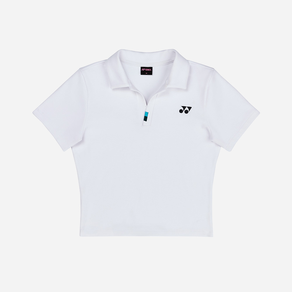 요넥스 255TS017F_WH 테니스컬렉션 Vol.2 우먼스 크롭 카라티