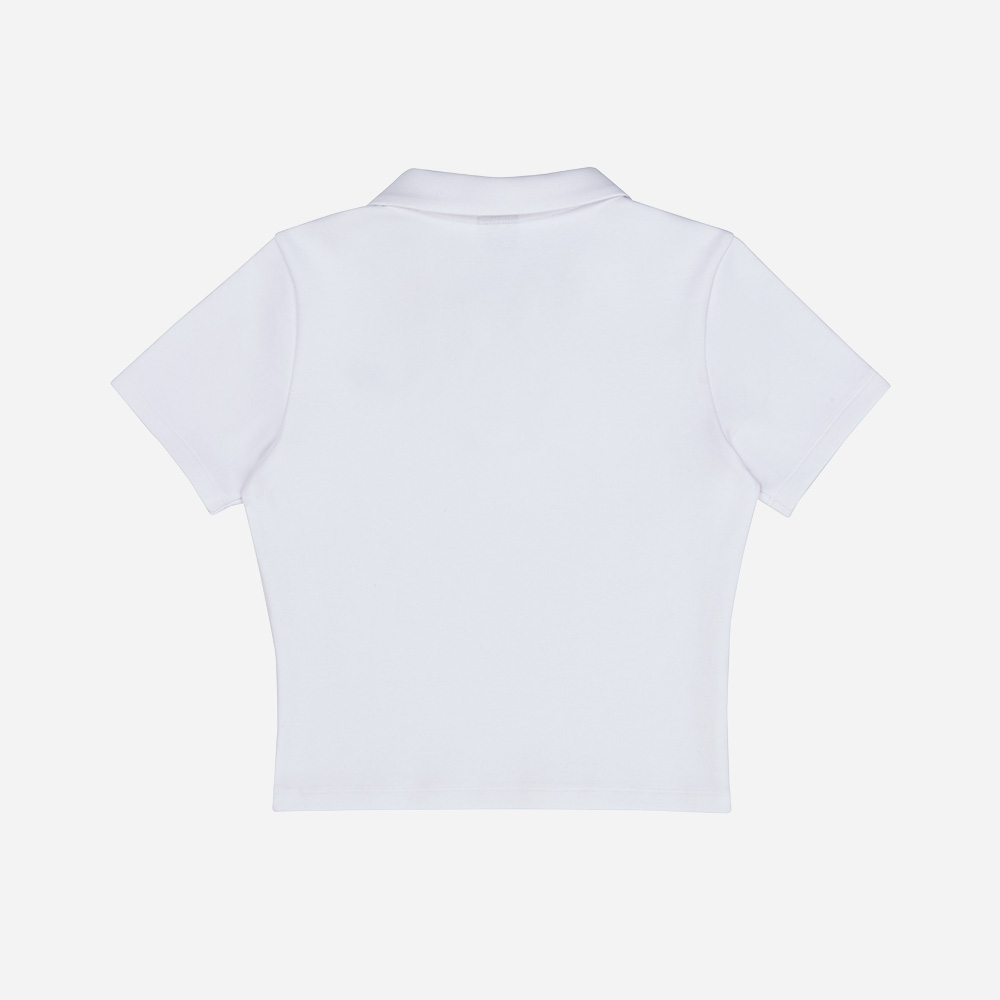 요넥스 255TS017F_WH 테니스컬렉션 Vol.2 우먼스 크롭 카라티